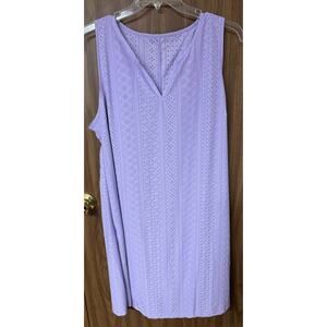 New Plus Temu Purple Sleeveless Dress - 3XL